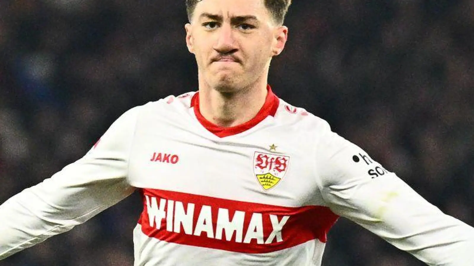 Angelo Stiller soll beim FC Liverpool auf der Liste stehen. (Foto: Tom Weller/dpa)