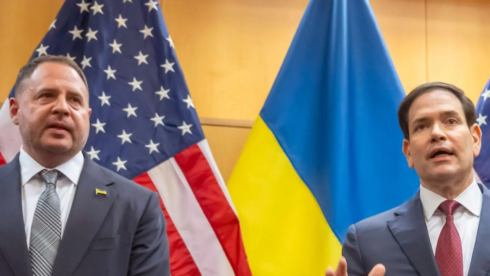Die Ukraine könnte US-Außenminister Marco Rubio zufolge mehr Bedenkzeit bekommen. (Foto: Martial Trezzini/KEYSTONE/dpa)