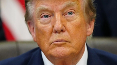 US-Präsident Trump droht dem Iran mit Angriffen auf zivile Infrastruktur.  (Foto: Julia Demaree Nikhinson/AP/dpa)