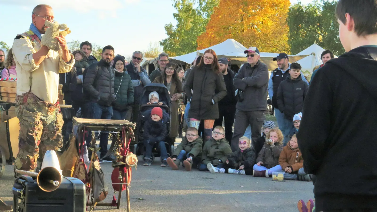Beim Mittelaltermarkt in Feuchtwangen werden die Besucherinnen und Besucher mit verschiedenen Darbietungen unterhalten. Unser Foto entstand bei der Auflage im vergangenen Jahr. (Archivbild: Alexander Schäffer)