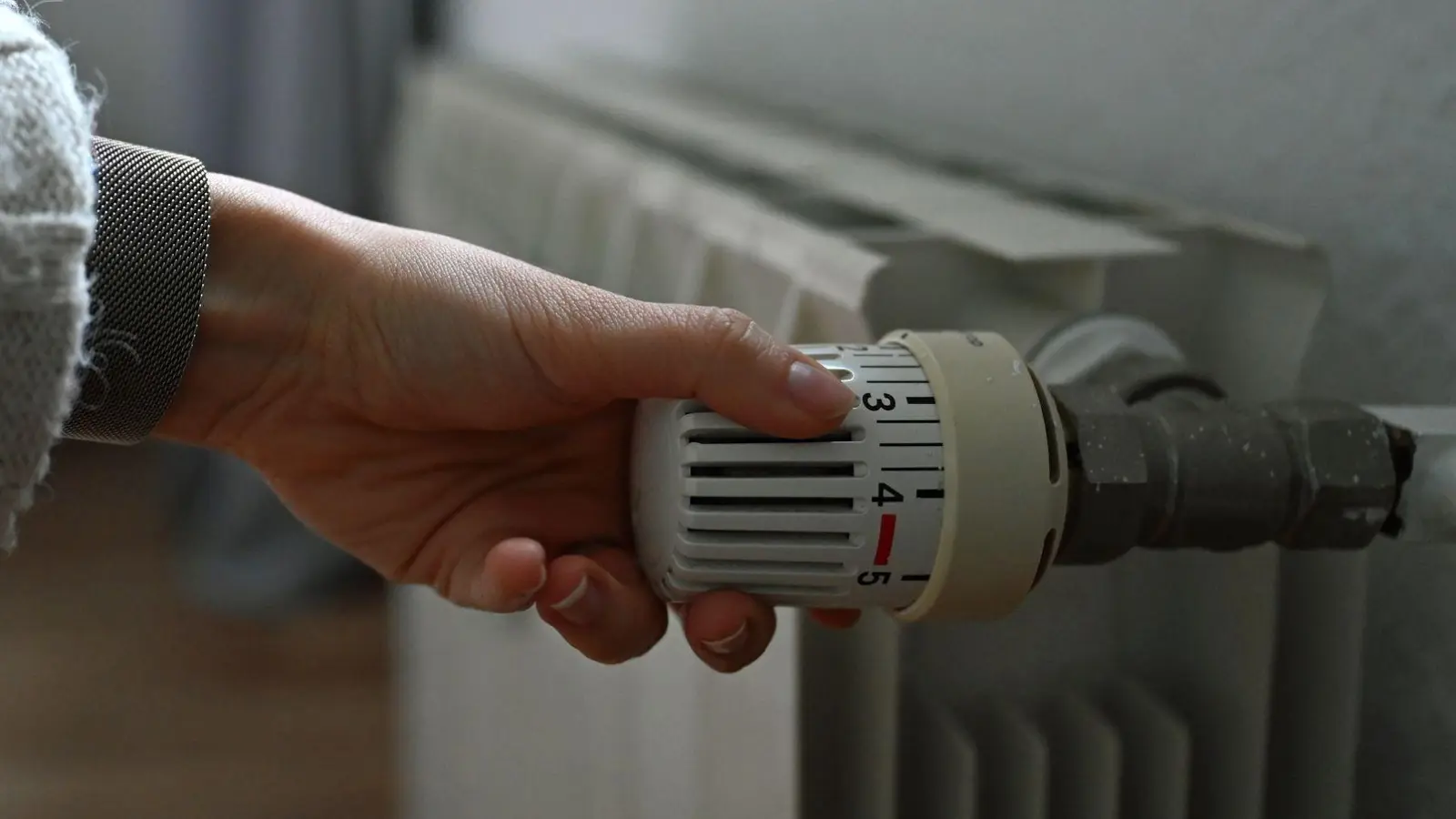 Soll es möglichst fix kuschelig warm im Wohnzimmer werden, hilft es nicht, das Thermostat ganz hochzudrehen. Damit stellt man zwar die gewünschte Raumtemperatur an. Schneller warm wird es bei höheren Stufen aber nicht. (Foto: Elisa Schu/dpa)