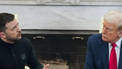 Das bislang letzte Treffen von Trump und Selenskyj im Weißen Haus geriet zum Eklat. (Archivbild) (Foto: Mystyslav Chernov/AP/dpa)