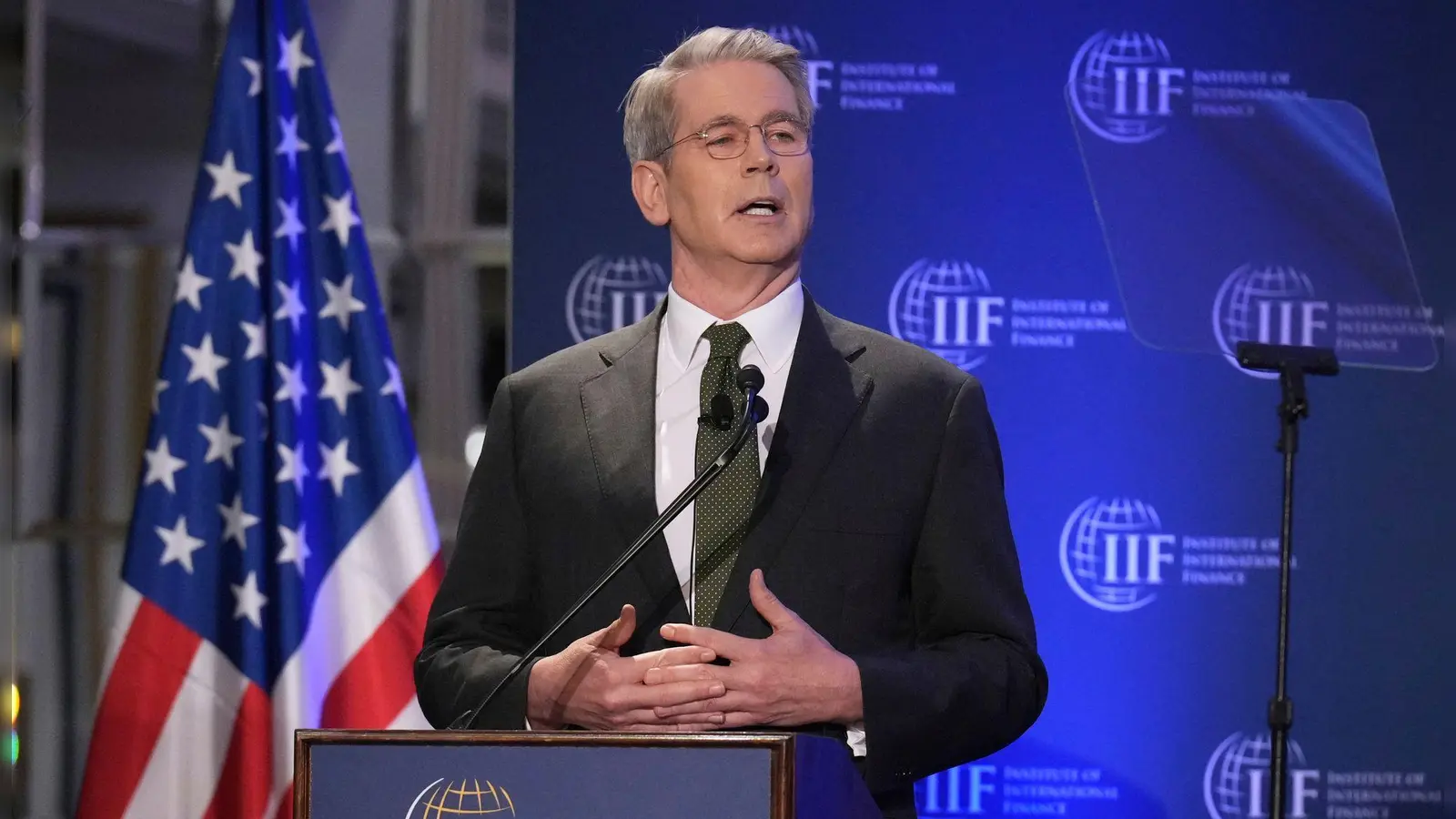 US-Finanzminister Bessent will in der Schweiz mit der chinesischen Seite verhandeln. (Archivbild)   (Foto: Jacquelyn Martin/AP/dpa)
