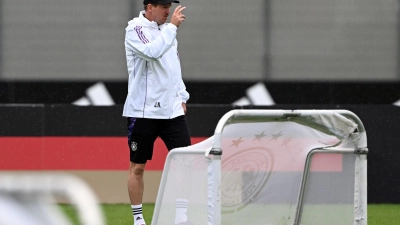 Julian Nagelsmann beim Abschlusstraining. (Foto: Federico Gambarini/dpa)
