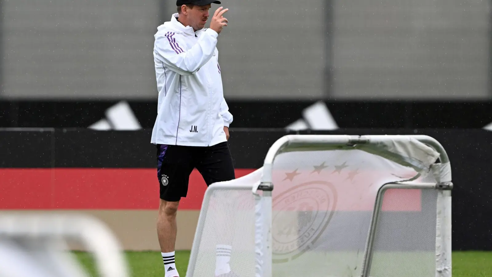 Julian Nagelsmann beim Abschlusstraining. (Foto: Federico Gambarini/dpa)
