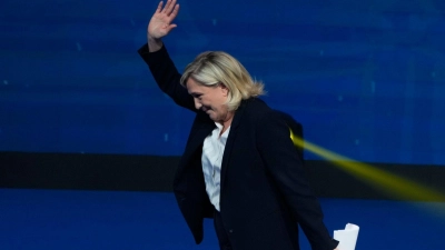 Marine Le Pen will Frankreichs nächste Präsidentin werden. (Archivbild) (Foto: Paul White/AP/dpa)
