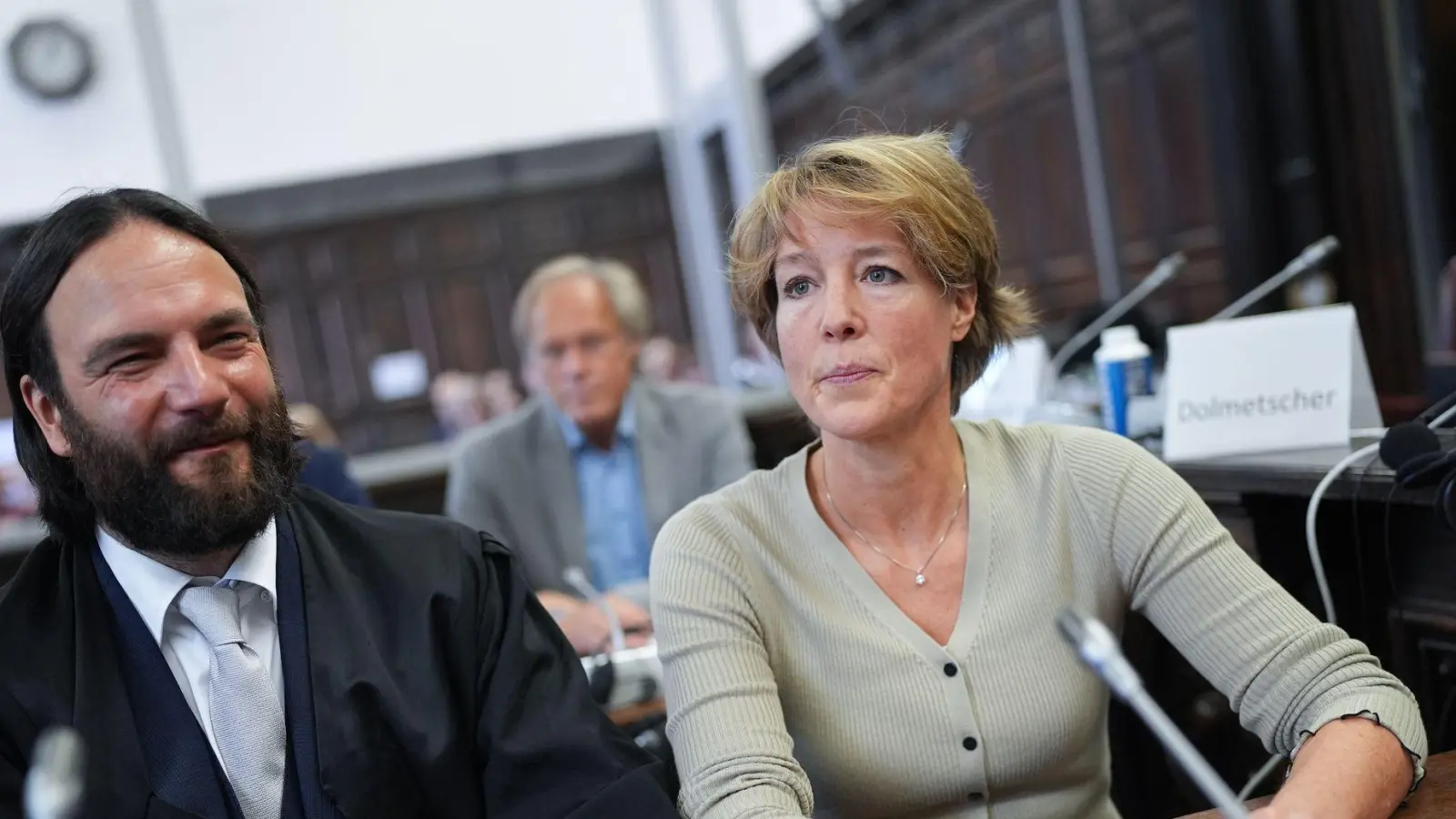 Christina Block hörte die Zeugenaussage einer Mitarbeiterin des Hamburger Jugendamts. (Foto: Marcus Brandt/Pool dpa/dpa)