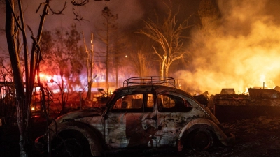 Die Entwicklung erfordere es, sich an eine feuergefährlichere Welt anzupassen, mahnen die Studienautoren. (Archivbild) (Foto: Stephen Lam/San Francisco Chronicle/AP/dpa)