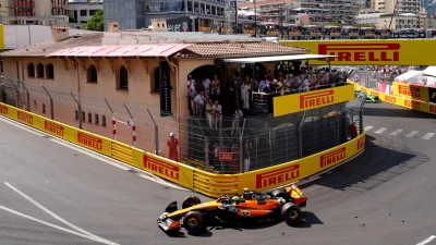 Lando Norris holt sich den ersten Startplatz. (Foto: David Davies/PA Wire/dpa)