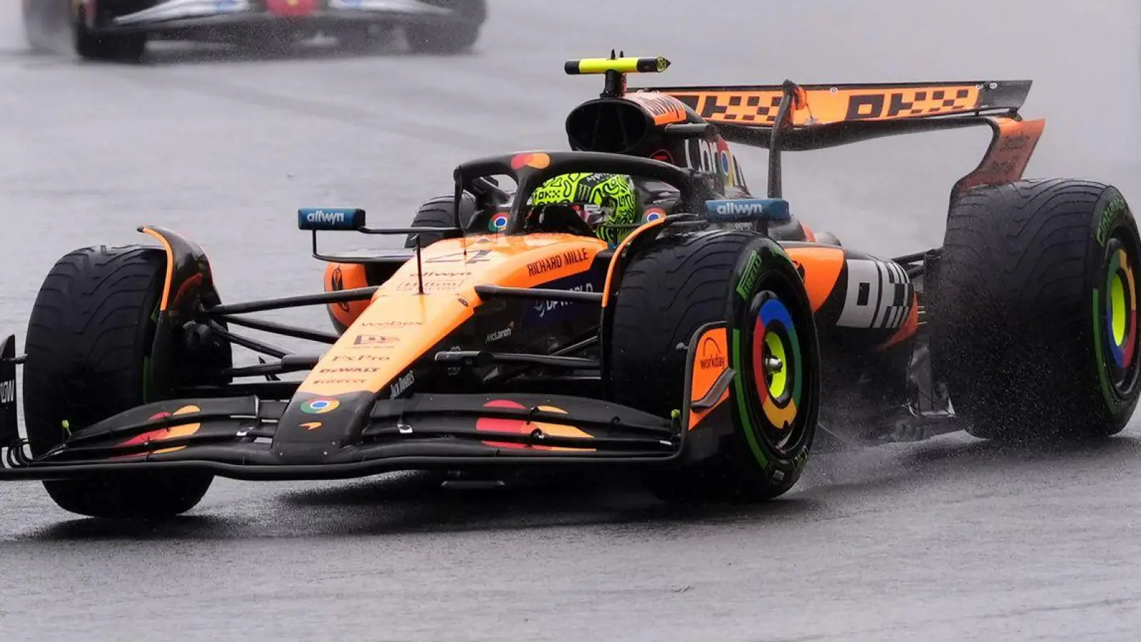 Lando Norris führte nur kurz vor Oscar Piastri. (Foto: Bradley Collyer/PA Wire/dpa)
