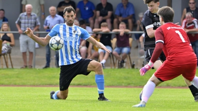 Gegen Dombühl blieb Ornbaus Torjäger Andreas Engelhardt (hier in einem anderen Spiel) ohne Treffer. (Foto: Martin Rügner)