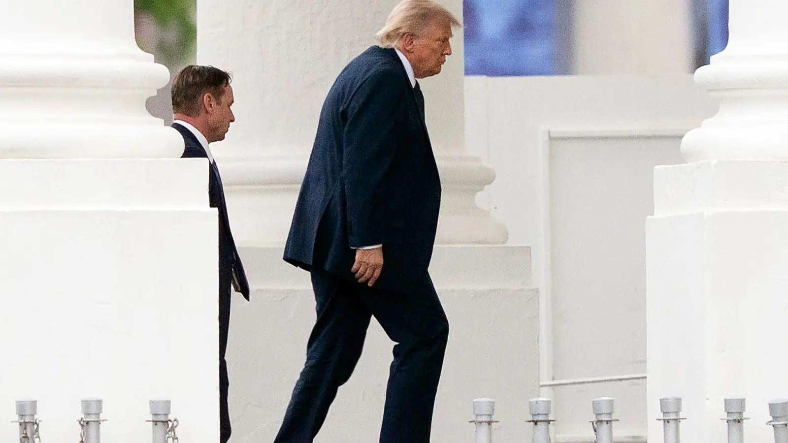 US-Präsident Trump zufolge ist ein Rahmenabkommen mit dem Iran „weitgehend“ ausgehandelt. (Foto: Jose Luis Magana/AP/dpa)