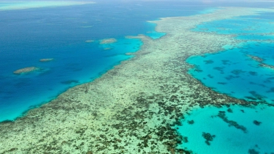 Das Great Barrier Reef in Australien. (Archivbild) (Foto: Uncredited/Kyodo News via AP/dpa)