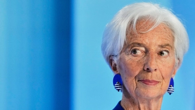 Die Amtszeit von EZB-Präsidentin Lagarde läuft bis Oktober 2027. (Archivbild) (Foto: Michael Probst/AP/dpa)
