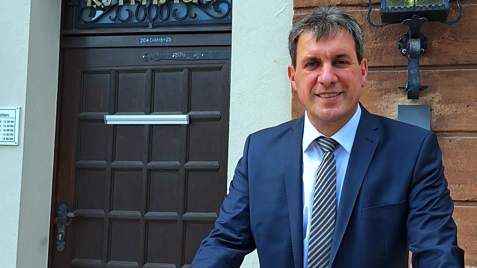 Bürgermeister Matthias Seitz möchte gerne über 2026 hinaus Rathauschef in Windsbach bleiben. (Foto: Jenny Weid)