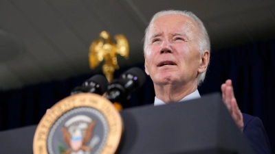 Kurz vor seinem Amtsabtritt hat Joe Biden weitere Milliarden-Hilfen für die Verteidigung der Ukraine im Krieg gegen Russland angekündigt.  (Foto: Susan Walsh/AP/dpa)