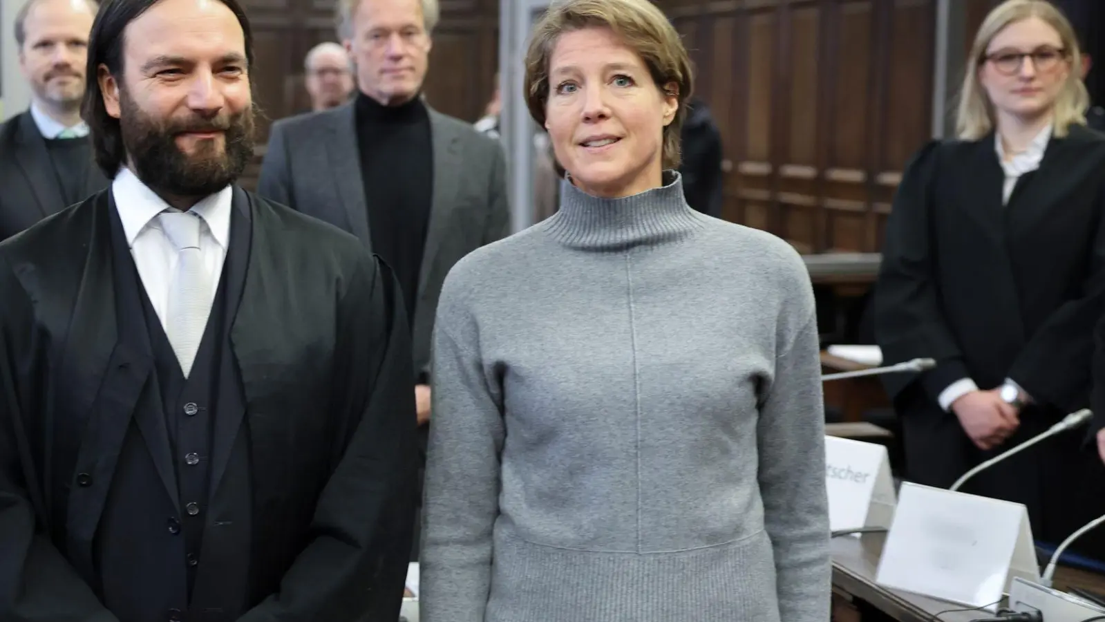 Christina Block sollte die Entführung ihrer eigenen Kinder beauftragt haben. (Foto: Christian Charisius/dpa-Pool/dpa)