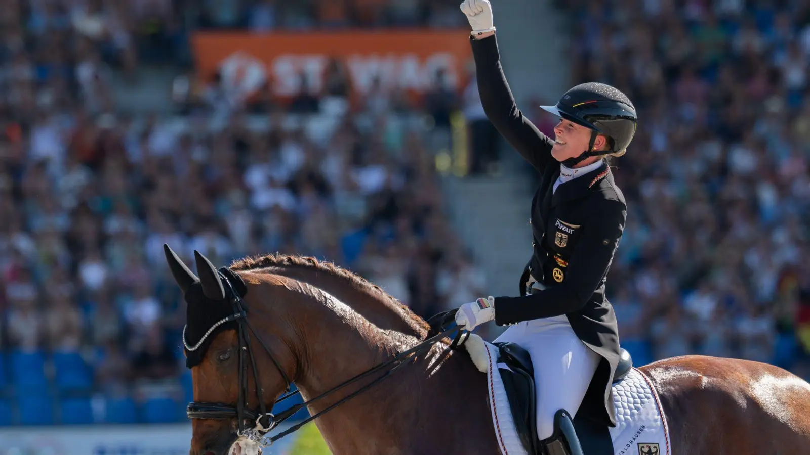 Katharina Hemmer feierte Bronze. (Foto: Rolf Vennenbernd/dpa)
