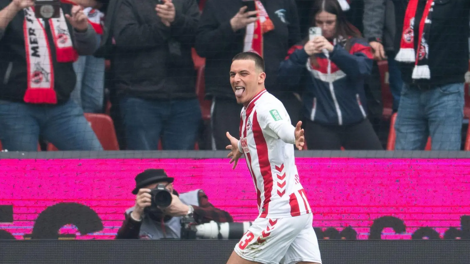 Said El Mala brachte Köln gegen Bremen früh in Führung. (Foto: Marius Becker/dpa)