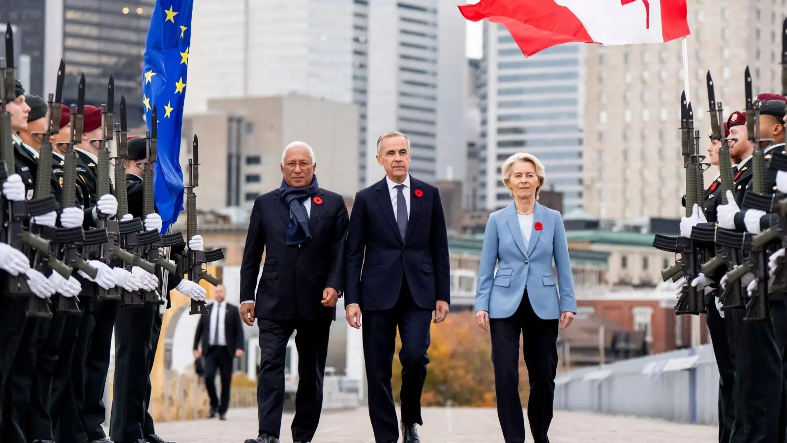 Kanada und die EU rücken enger zusammen - auch wegen Trump. (Foto: Christopher Katsarov/The Canadian Press/AP/dpa)