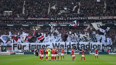 Das Stadion von Eintracht Frankfurt wird ausgebaut. (Foto: Arne Dedert/dpa)