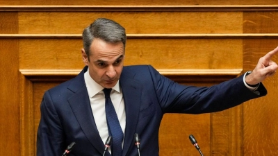 Soll Nordmazedonien wieder „Republik Mazedonien“ heißen? Der griechische Ministerpräsident Kyriakos Mitsotakis warnt vor diesem Schritt (Archivbild). (Foto: Petros Giannakouris/AP/dpa)