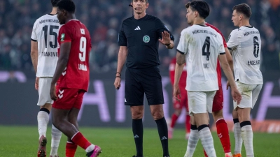 Schiedsrichter Aytekin im Mittelpunkt der Diskussion. (Foto: David Inderlied/dpa)