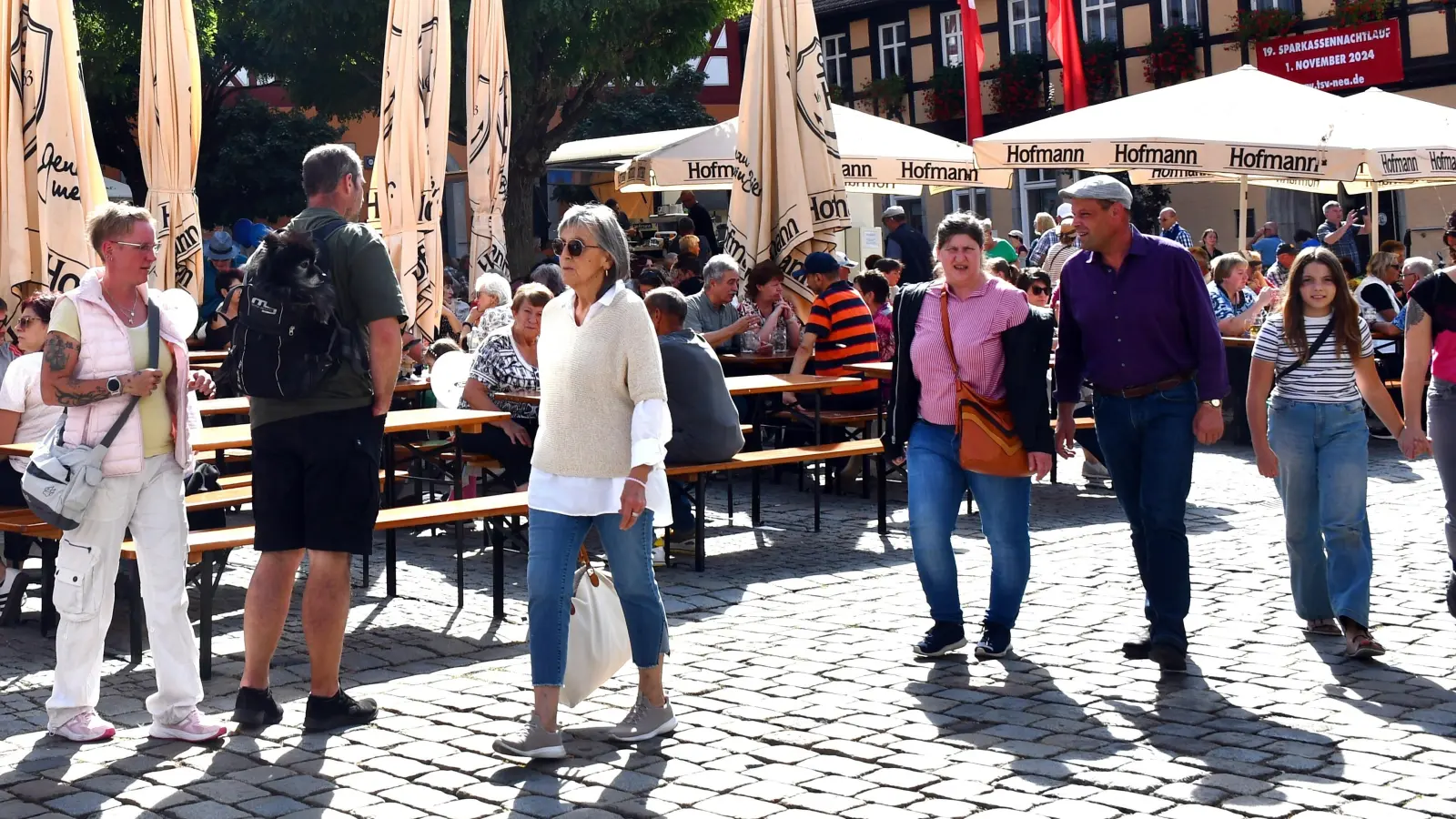 Das Herbstfest in Neustadt an der Aisch dürfte auch in diesem Jahr wieder zahlreiche Besucher in die Stadt locken.  (Foto: Gudrun Schwarz-Köhler)