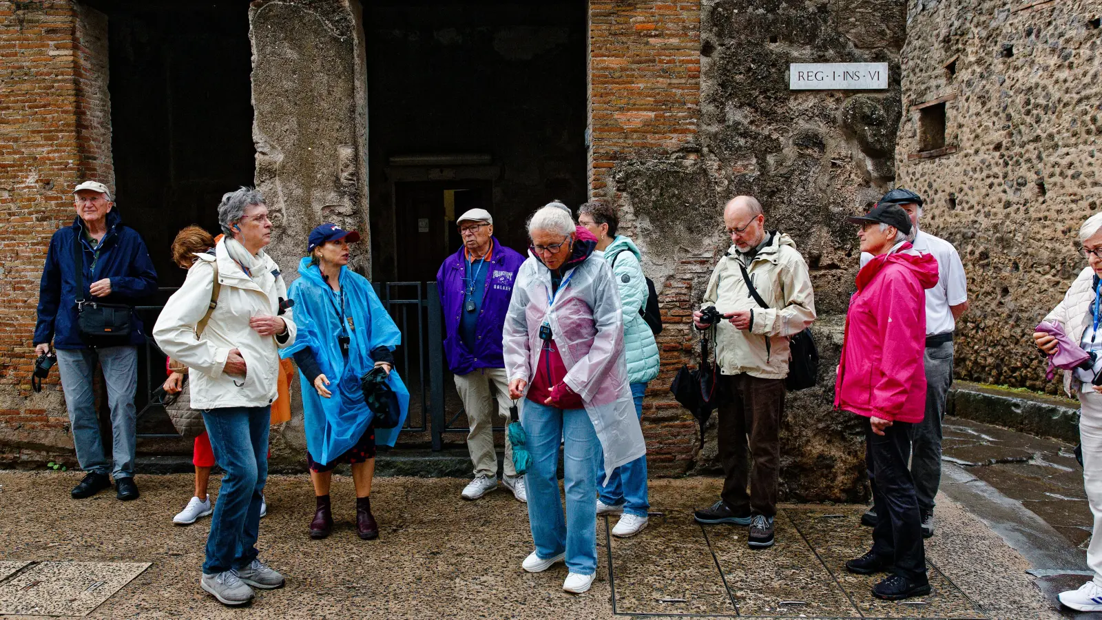 Den einzigen Regen der Reise gib es in Pompeji.  (Foto: Tizian Gerbing)