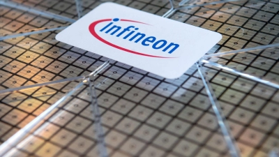 Ein Wafer von Infineon. (Foto: Sven Hoppe/dpa)