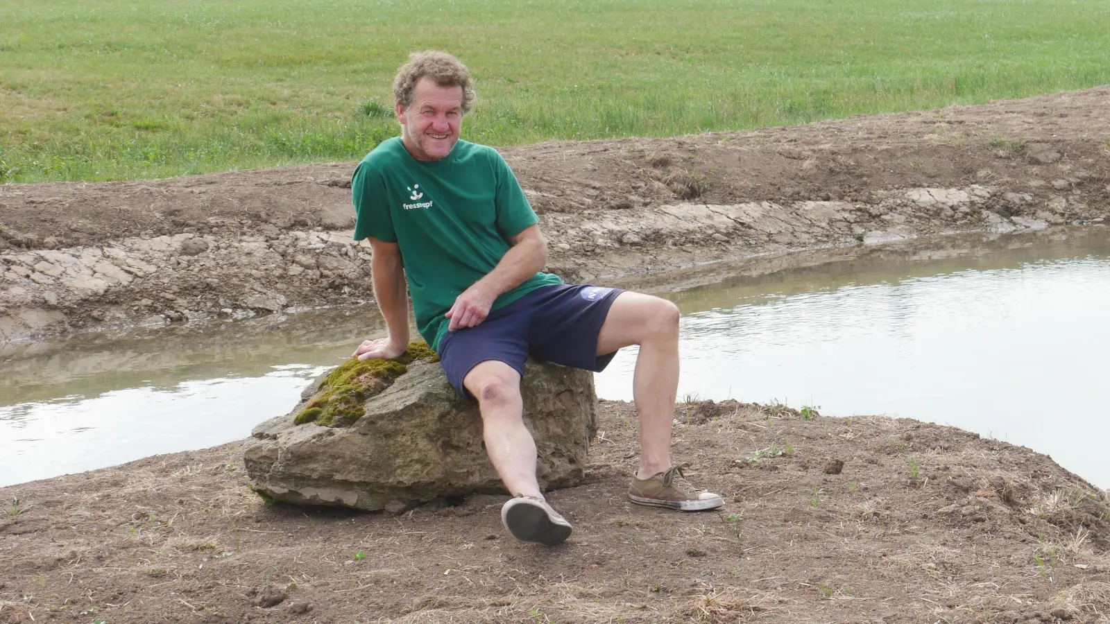 Bernd Heiß will eine Wohlfühloase errichten. (Foto: Lisa-Maria Liebing)