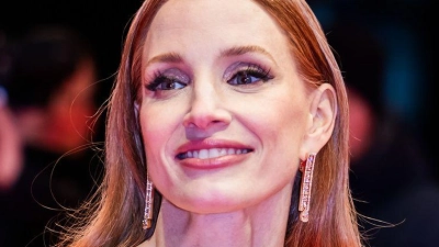 Chastain stellte „Dreams“ bei der Berlinale vor. (Archivbild) (Foto: Christoph Soeder/dpa)