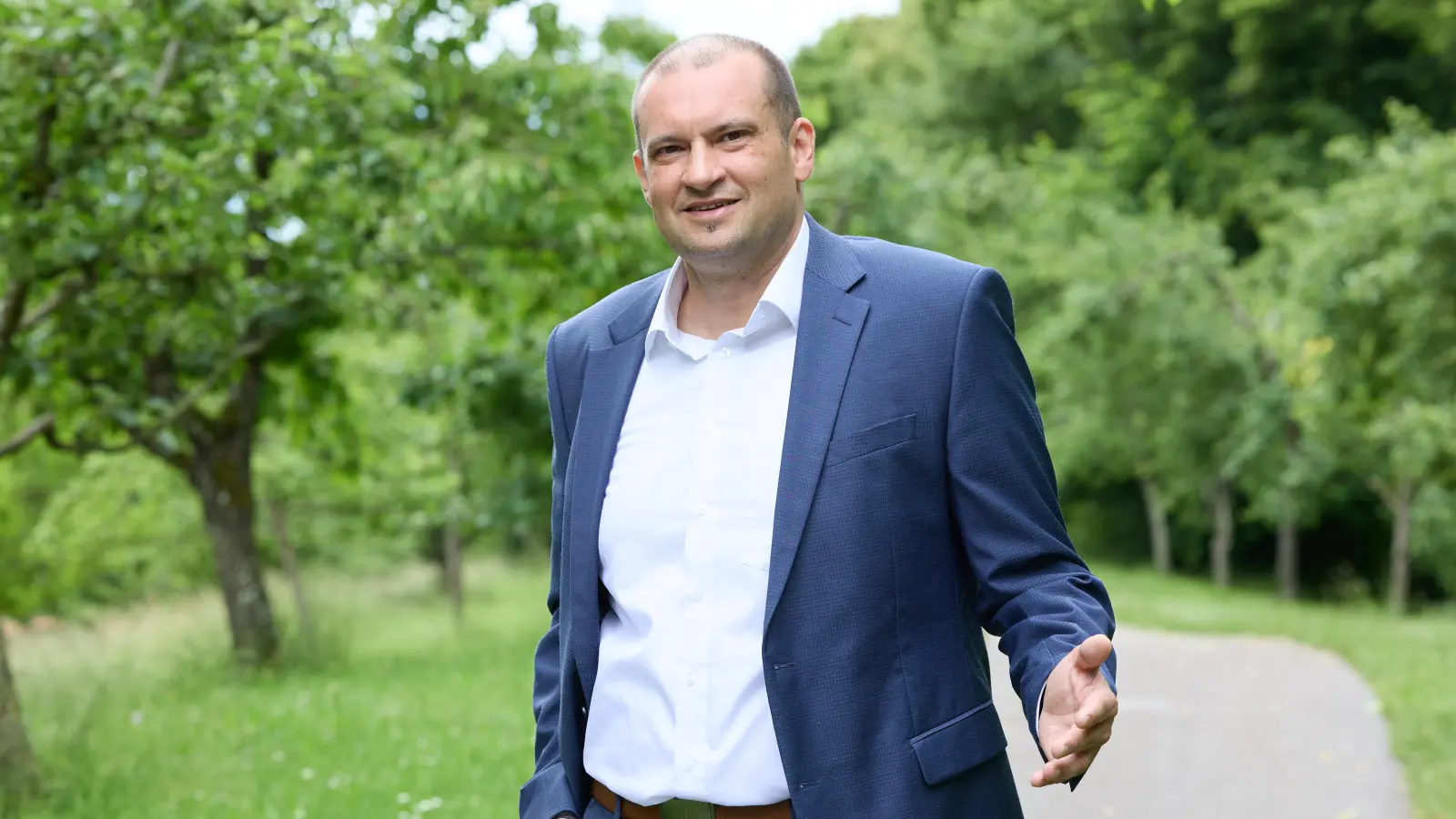 Tritt in Schopfloch als einziger Kandidat für den Posten des Bürgermeisters an: Mathias Scheuer. (Foto: Manuel Kresser)