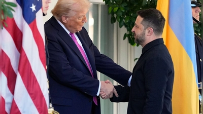Trump appelliert an Russland und die Ukraine. (Foto: Alex Brandon/AP/dpa)