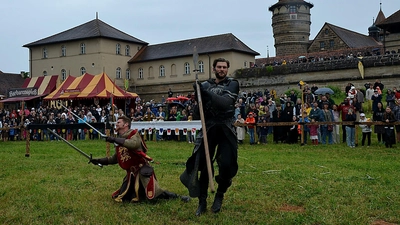 Die Ritterspiele in Lichtenau sind auch in diesem Jahr eine imposante Mittelalter-Show. (Foto: Yvonne Neckermann)