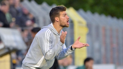 Niklas Reutelhuber soll die SpVgg Ansbach bis 2028 trainieren. (Foto: Martin Rügner)
