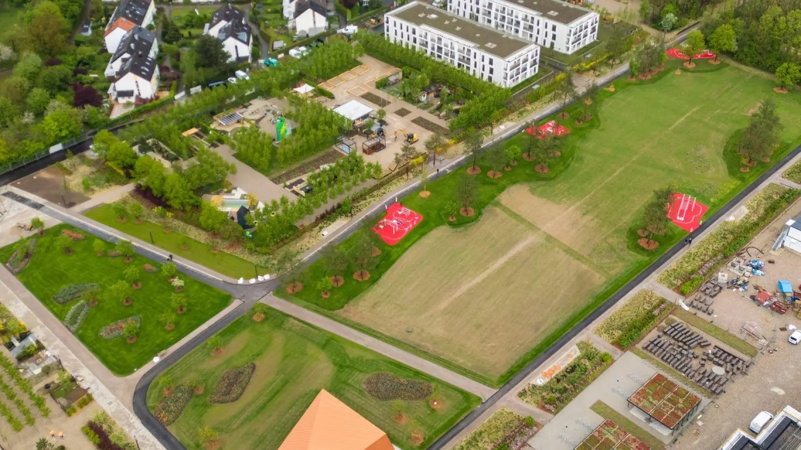 Das Gelände der Bayerischen Landesgartenschau 2024. (Foto: Peter Kneffel/dpa)