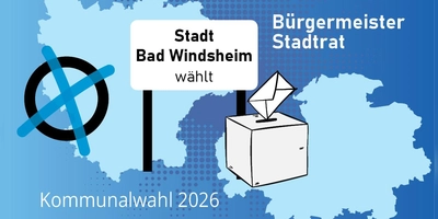 In Bad Windsheim findet am 8. März 2026 die Kommunalwahl statt. (Grafik: Susanne Pöhlmann)