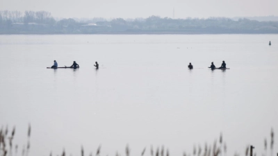 Am Freitag wird die Rettungsaktion für den gestrandeten Buckelwal fortgesetzt. (Foto: Philip Dulian/dpa)