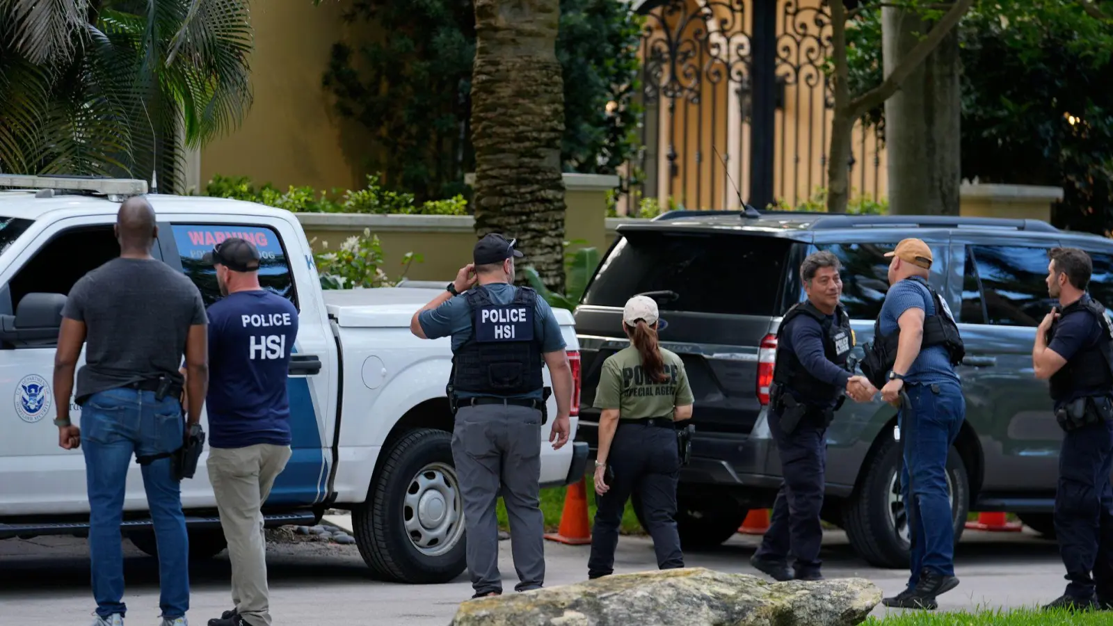 Die Razzia 2024 in Miami Beach. (Archivbild) (Foto: Rebecca Blackwell/AP)