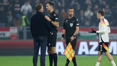 Julian Nagelsmann hat kein Verständnis für den Elfmeterpfiff. (Foto: Christian Charisius/dpa)