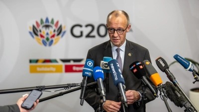 Beim G20-Gipfel in Johannesburg stehen die Gespräche über den Ukraine-Krieg im Vordergrund. (Foto: Michael Kappeler/dpa-Pool/dpa)