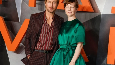 Für den Film „Der Astronaut – Project Hail Mary“ standen Hüller und Gosling gemeinsam vor der Kamera.  (Foto: Cat Morley/SOPA Images via ZUMA Press Wire/dpa)