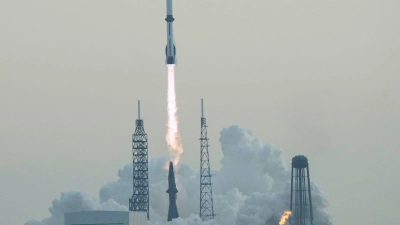 Vieles lief wie geplant bei dem Start - aber eine wichtige Sache nicht.  (Foto: John Raoux/AP/dpa)