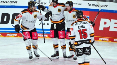 Der Deutsche Eishockey-Bund richtet sein Heim-Turnier im kommenden Jahr in Düsseldorf aus. (Foto: Peter Kneffel/dpa)