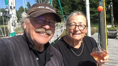 Klaus Schleiter und seine Frau Anne Hauser-Thiele. (Selfie: Klaus Schleiter)