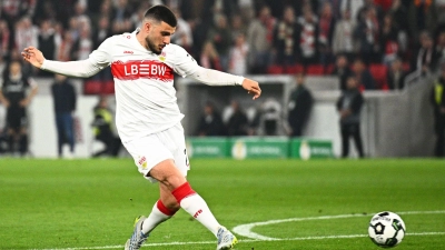 Auch Deniz Undav kritisierte den Schiedsrichter. (Foto: Tom Weller/dpa)