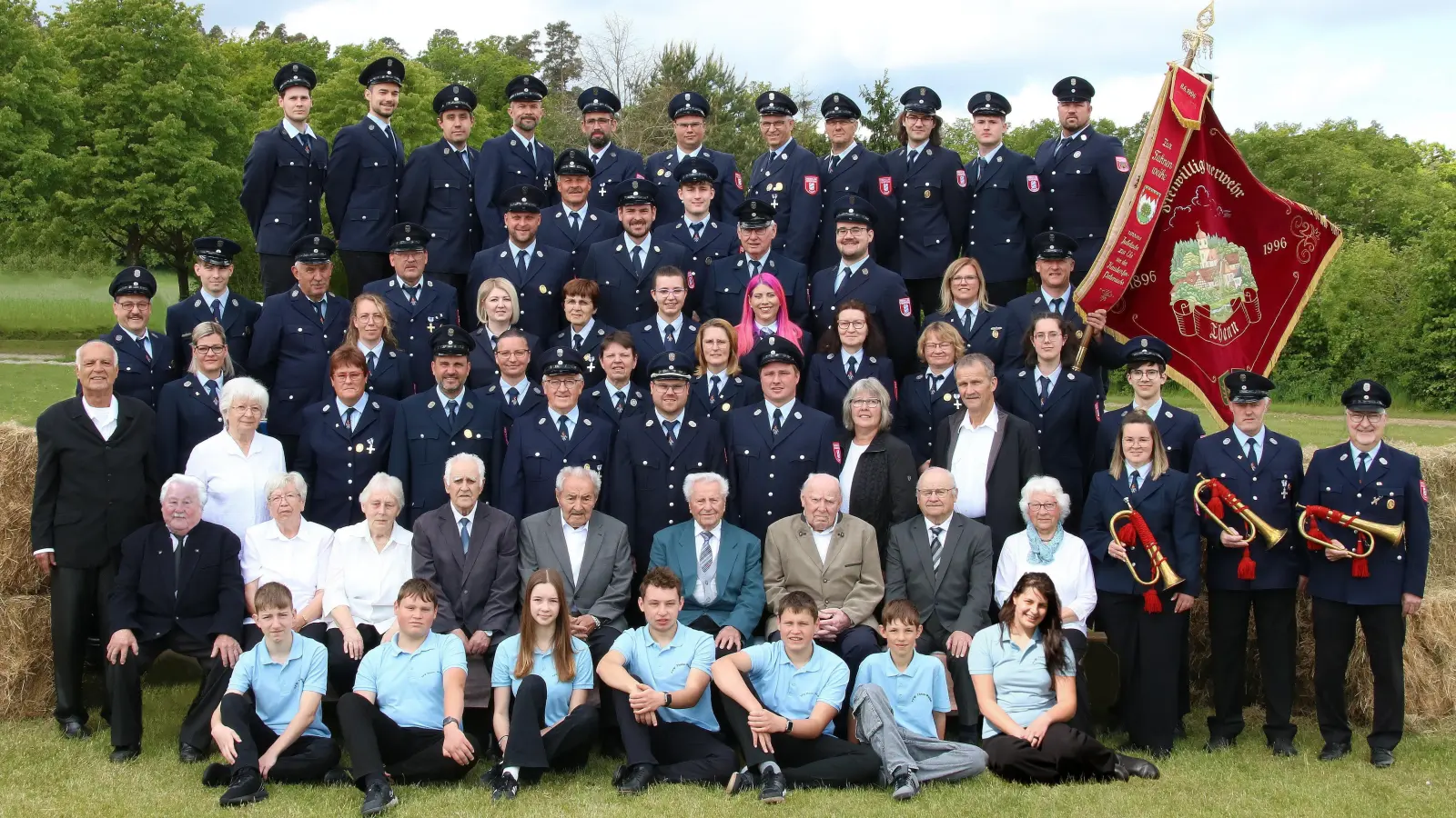 Die Mitglieder der Freiwilligen Feuerwehr Thann.  (Foto: Fotostudio Brenne, Feuchtwangen)