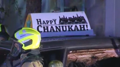 Das Auto des Rabbiners stand in der Einfahrt vor seinem Haus. (Foto: Abc News/ABC NEWS/AAP Image/dpa)