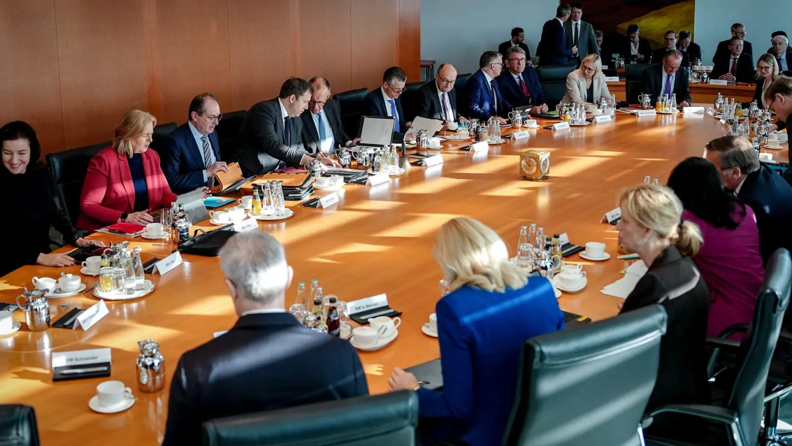 Die wöchentliche Kabinettsitzung stand diesmal unter der Überschrift „Entlastungskabinett“ (Foto: Kay Nietfeld/dpa)